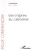 Les origines du calendrier by Fagnen Claude
