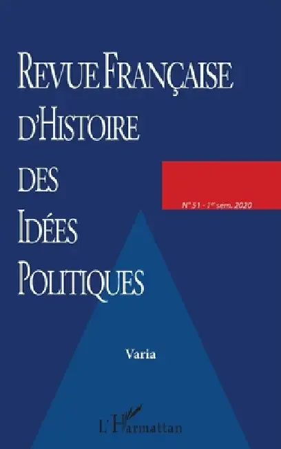 Revue Française d'Histoire des Idées Politiques: Varia by Eric Desmons