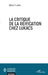 La critique de la réification chez Lukacs by Nikos Foufas