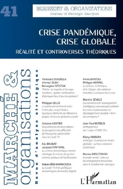 Crise pandémique, crise globale: Réalité et controverses théoriques by Dimitri Uzunidis