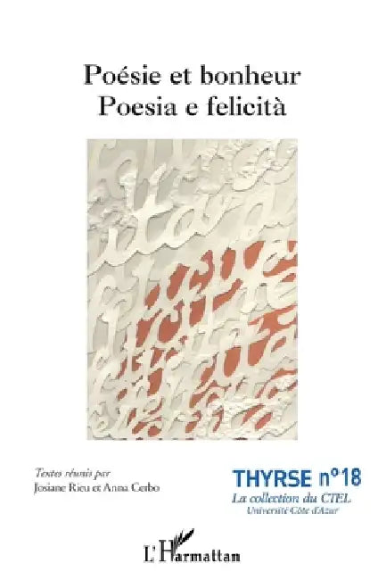 Poésie et bonheur: Poesia e felicità by Anna Cerbo, Josiane Rieu