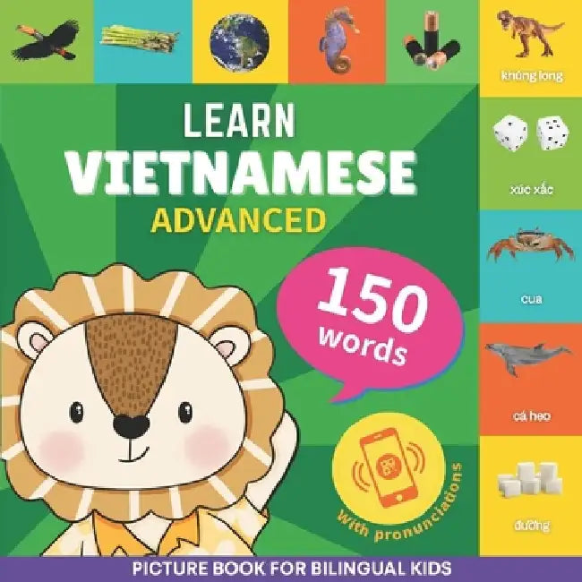 Learn vietnamese - 150 words with pronunciations - Advanced: Picture book for bilingual kids by Gnb