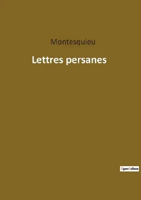 Lettres persanes by Montesquieu