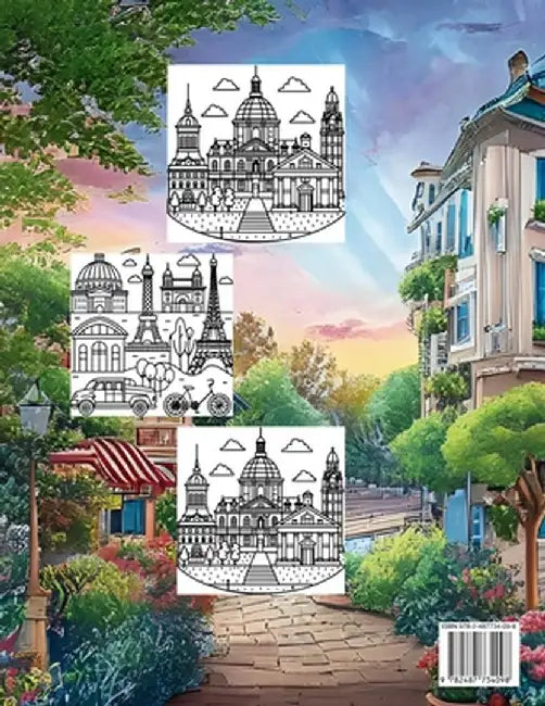Coloring Paris: A Culinary and Architectural Journey by Natali Dumna