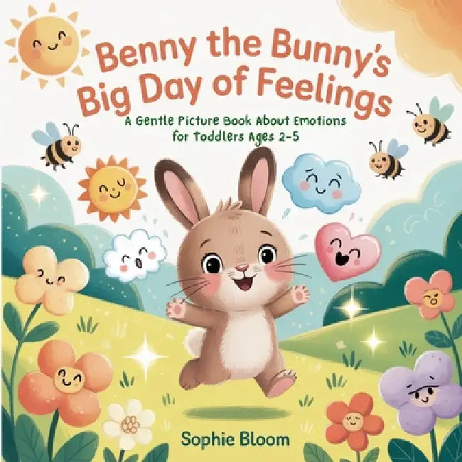 Benny the Bunny's Big Day of Feelings: A Gentle Picture Book About Emotions for Toddlers Ages 2-5 by Sophie Bloom