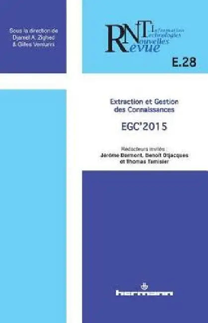 Revue des nouvelles technologies de l'information, n° E.28: Extraction et gestion des connaissances by Djamel A. Zighed, Gilles Venturini, Jérôme Darmont