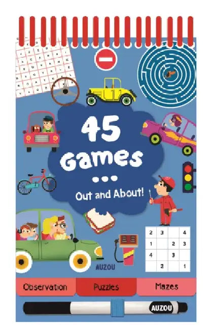 45 Games... Out and About by Auzou Publishing