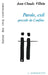 Parole, exil: Précédé de Confins by Jean-Claude Villain
