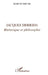 Jacques Derrida: Rhétorique et philosophie by Siscar Marcos