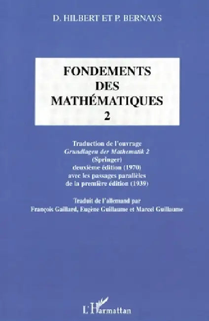 Fondements Des Mathématiques: Tome 2 by Francois Gaillard