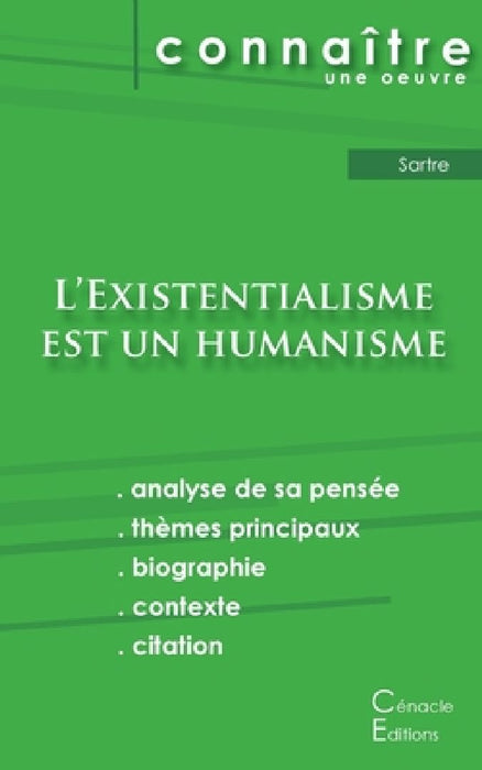 Fiche de lecture L'Existentialisme est un humanisme de Jean-Paul Sartre (analyse litteraire de reference et resume complet) by Jean-Paul Sartre