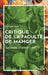 Critique de la faculté de manger: La philosophie, la cuisine et la mort by Castanie Jean-Claude