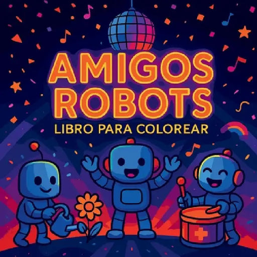 Amigos Robots Libro para Colorear by Martin, Chris