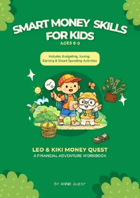 Smart Money Skills For Kids: Leo & Kiki Money Quest, A Financial Adventure Workbook by Annie Quest