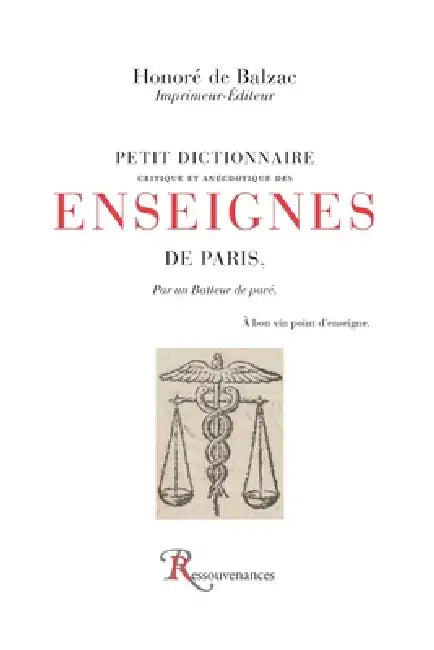 Petit dictionnaire des enseignes de Paris
