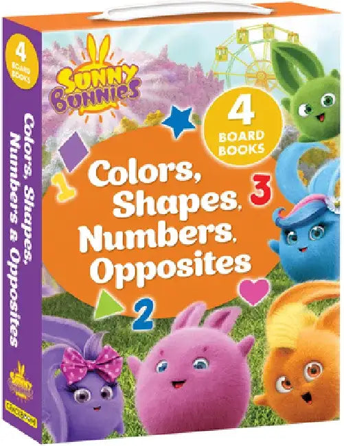 Sunny Bunnies: Colors, Shapes, Numbers & Opposites: 4 Board Books by Digital Light Studio LLC