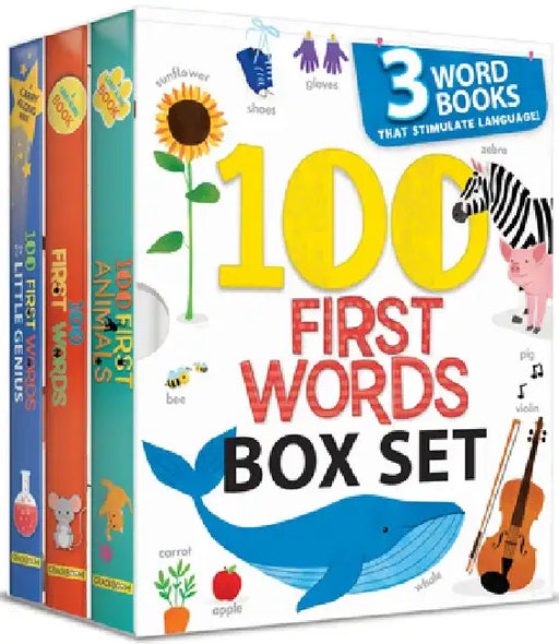 100 First Words Box Set: 3 Word Books That Stimulate Language (Us Edition) by Anne Paradis