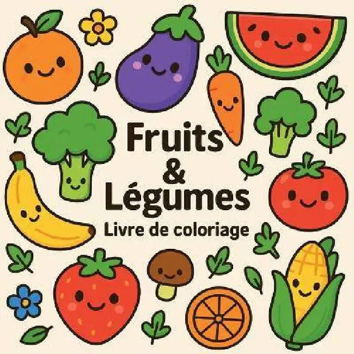 Fruits & Légumes - Livre de coloriage by Chris Martin