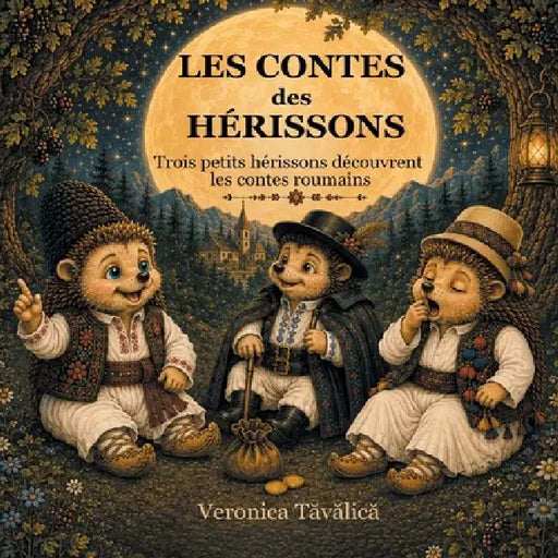 Les contes des hérissons: Trois petits hérissons découvrent les contes roumains by Veronica Tavalica