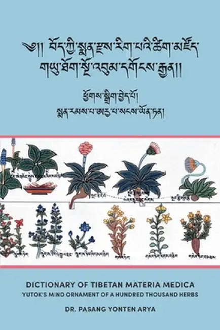 Dictionary of Tibetan Materia Medica (Bod kyi sman rdzas rig pa'i tshig mdzod): Yutok's Mind Ornament of a Hundred Thousand Herbs (G.yu thog sngo 'bum by Pasang Yonten Arya