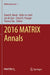 2016 Matrix Annals by David R. Wood