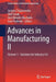 Advances in Manufacturing II: Volume 1 - Solutions for Industry 4.0 by Justyna Trojanowska