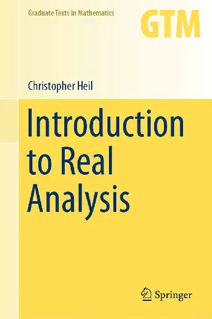 Introduction to Real Analysis by Heil