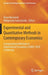 Experimental and Quantitative Methods in Contemporary Economics: Computational Methods in Experimental Economics (Cmee) 2018 Conference by Kesra Nermend