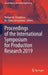 Proceedings of the International Symposium for Production Research 2019 by Numan M. Durakbasa