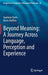 Beyond Meaning: A Journey Across Language, Perception and Experience by Gaetano Fiorin