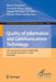Quality of Information and Communications Technology: 13th International Conference, Quatic 2020, Faro, Portugal, September 9-11, 2020, Proceedings by Martin Shepperd