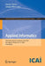 Applied Informatics: Third International Conference, Icai 2020, Ota, Nigeria, October 29-31, 2020, Proceedings by Hector Florez