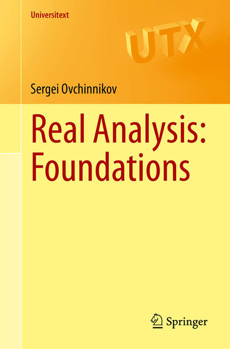 Real Analysis: Foundations by Ovchinnikov/Sergei