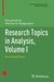 Research Topics in Analysis, Volume I: Grounding Theory by Shouchuan Hu