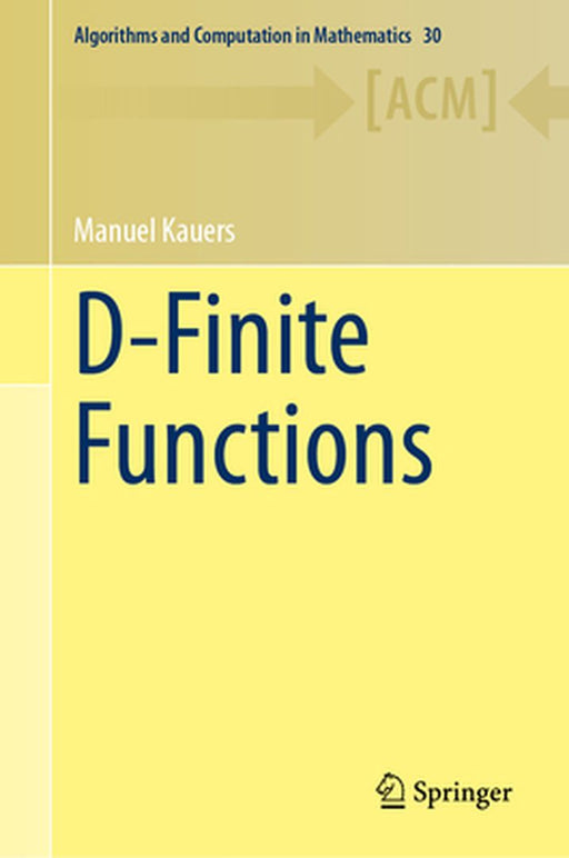D-Finite Functions by Manuel Kauers