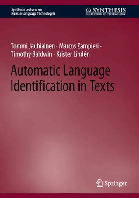Automatic Language Identification in Texts by Tommi Jauhiainen