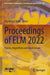 Proceedings of ELM 2022: Theory, Algorithms and Applications by Kaj-Mikael Björk