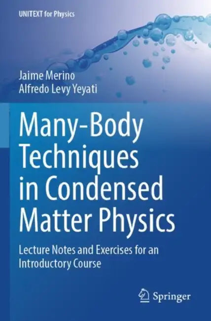 Many-Body Techniques in Condensed Matter Physics: Lecture Notes and Exercises for an Introductory Course by Jaime Merino