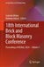 18th International Brick and Block Masonry Conference: Proceedings of Ib2mac 2024 - Volume 1 by Gabriele Milani
