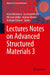 Lectures Notes on Advanced Structured Materials 3 by Holm Altenbach