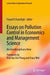 Essays on Pollution Control in Economics and Management Science: An Interdisciplinary View by Fouad El Ouardighi