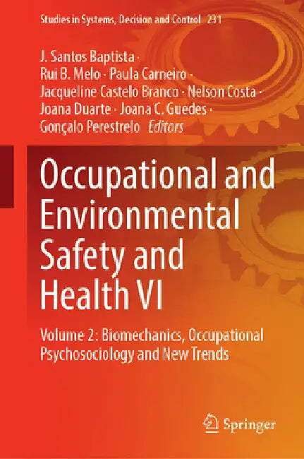 Occupational and Environmental Safety and Health VI: Volume 2: Biomechanics, Occupational Psychosociology and New Trends by J. Santos Baptista
