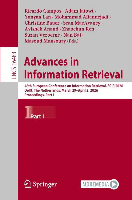 Advances in Information Retrieval by Ricardo Campos