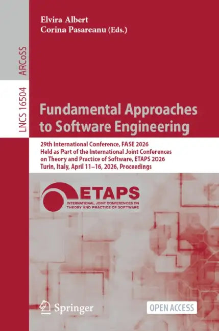 Fundamental Approaches to Software Engineering by Elvira Albert