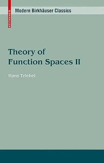 Theory of Function Spaces II by Hans Triebel
