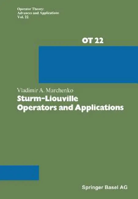 Sturm-Liouville Operators and Applications by V. a. Marchenko