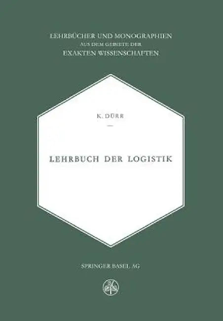 Lehrbuch Der Logistik by Durr