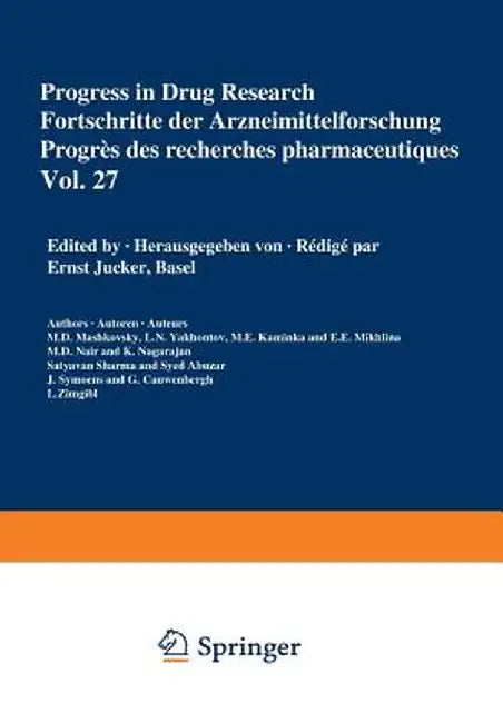 Progress in Drug Research / Fortschritte Der Arzneimittelforschung / Progrès Des Recherches Pharmaceutiques by Jucker