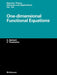 One-Dimensional Functional Equations by Genrich Belitskii