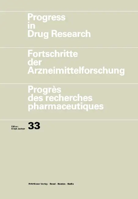 Progress in Drug Research by Jucker